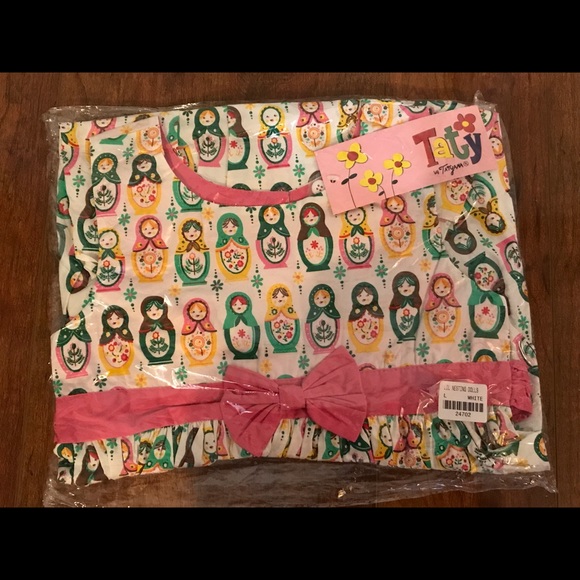 Girls Tatyana Taty Matryoshka nesting dolls dress retro vintage mom and me - Picture 4 of 7